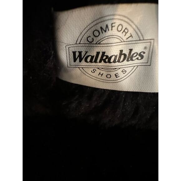 Walkables Comfort Shoes Black Front Zip Lined Winter Heel Boots Size 9 - Picture 8 of 12